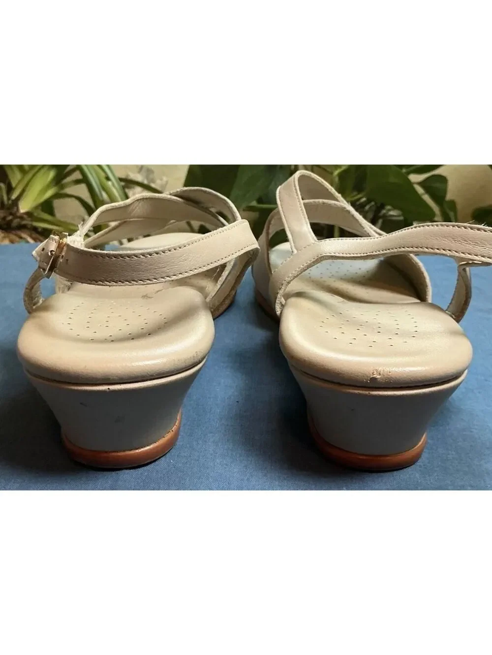 SAS Women's Leather Adjustable Comfort Sandals Size 9.5